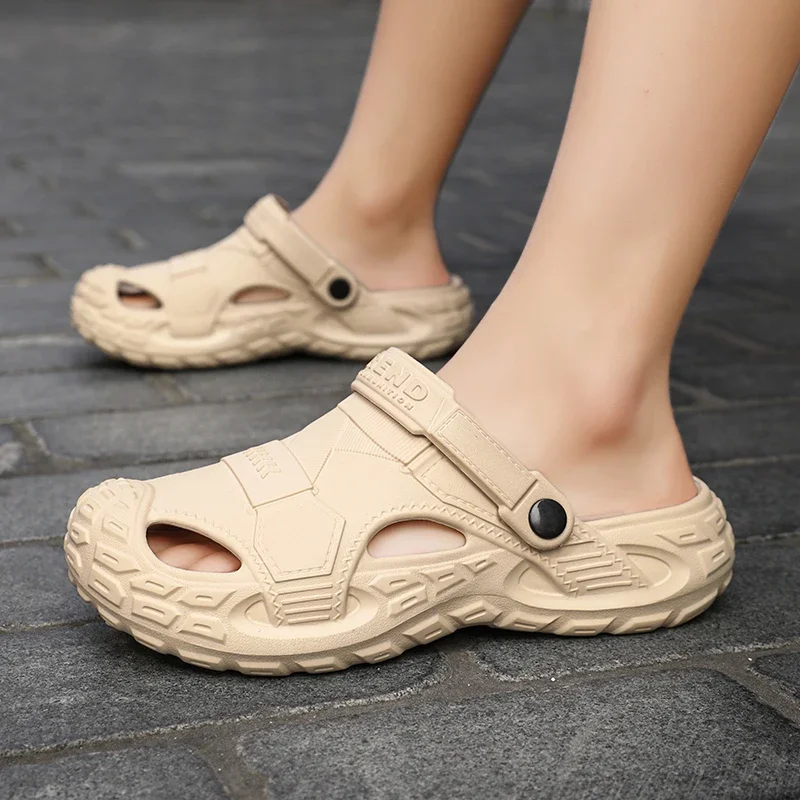 

Sandals Men's Fashion Slippers Comfortable Platform Men's Outdoor Baotou Thick Bottom Water Shoes Beach Sandals for Men