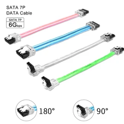 SATA 3.0 III 6Gb/s 10cm Hard Disk Drive Data Serial ATA Straight Cable 26AWG for HDD SSD Cord line 7pin sata cable 10 CM