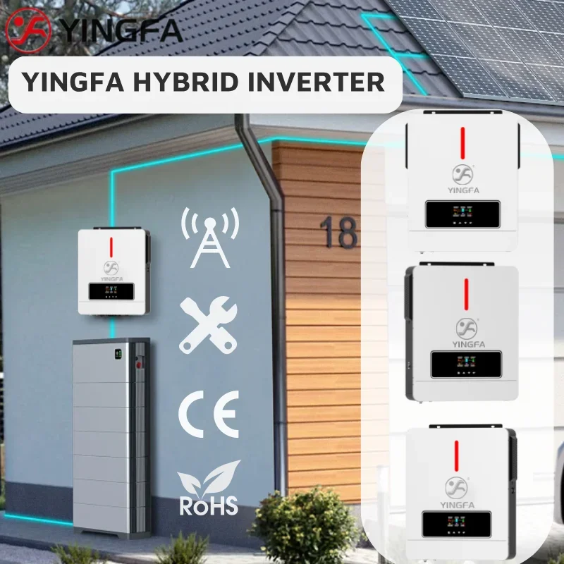 Hybrid Solar Inverter 6.2Kw/6200W 48Vdc, Dual Output 220V, Pure Sine Wave, On-Grid & Off-Grid 120A Mppt Solar Charger, Home Use