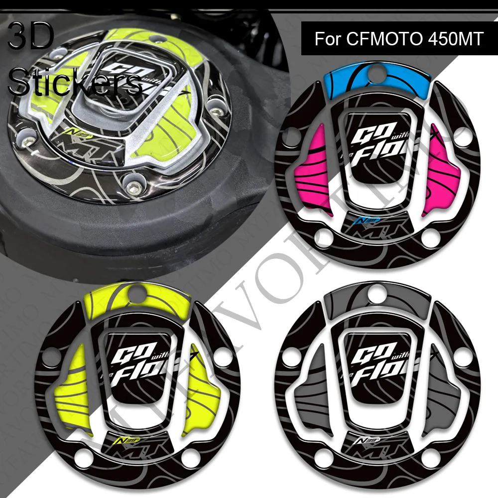 オートバイ用3Dエポキシ樹脂ステッカーキット,オートバイアクセサリー,タンクパッドプロテクター,cfmoto用デカール450mt 450 mt 450 mt