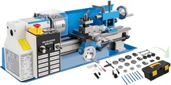 Mini-Metalldrehmaschine | Sihao Mini-Metalldrehmaschine 7"x14" 550W 180x350mm mit variabler Drehzahl und 3-Backen-Futter für Metallbearbeitung, Drehen, Bohren und Gewindeschneiden – Detail 12