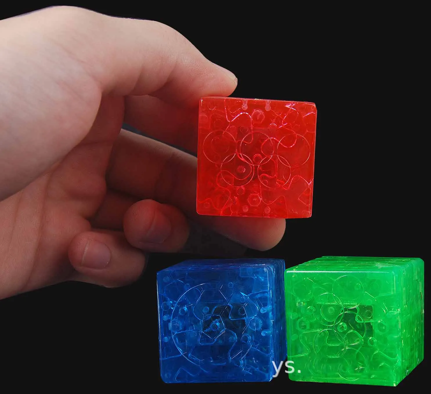 3D Three-dimensional Crystal Magic Cube Building Block Toys Model Model Kids DIY Handmade Assembled Puzzle Toy Desktop Ornaments