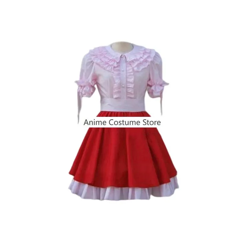 Touhou Project Flandre planchers let Cosplay Costume pour femme, jeu d'anime, perruque, jupe de princesse rouge, Lolita, Sexy, Kawaii, fête d'anniversaire, trempé