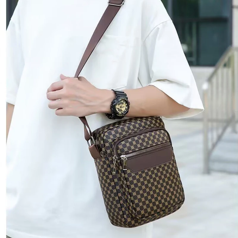 Geschlechtsneutrale Handtaschen für Frauen und Männer eignen sich für den täglichen Pendelverkehr und Sport. Einzel-Schulter-Umhängetaschen. – Detail 8