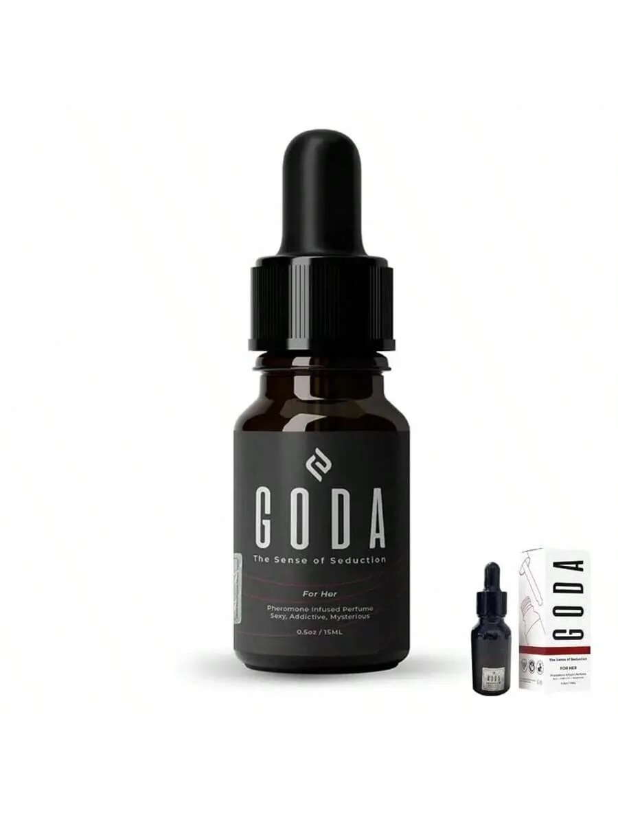 GODA For Her Pheromone Perfume - Capas de aroma rico com aromas de rosa e jasmim - Óleo de perfume floral com aroma doce e picante.