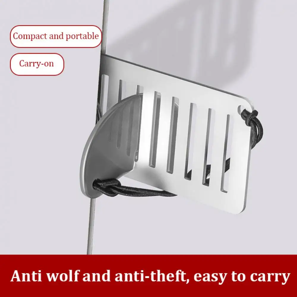 Safety Hotel Hotel Door Blocker Heavy Duty Metal Lock Portable Security Device Apart Door Stoppers For Travel