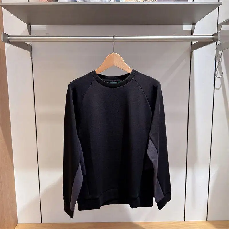 Male Golf Wear 2026 New Autumn Crew Neck Long Sleeve Sweatshirt Outdoor Casual Sport Top