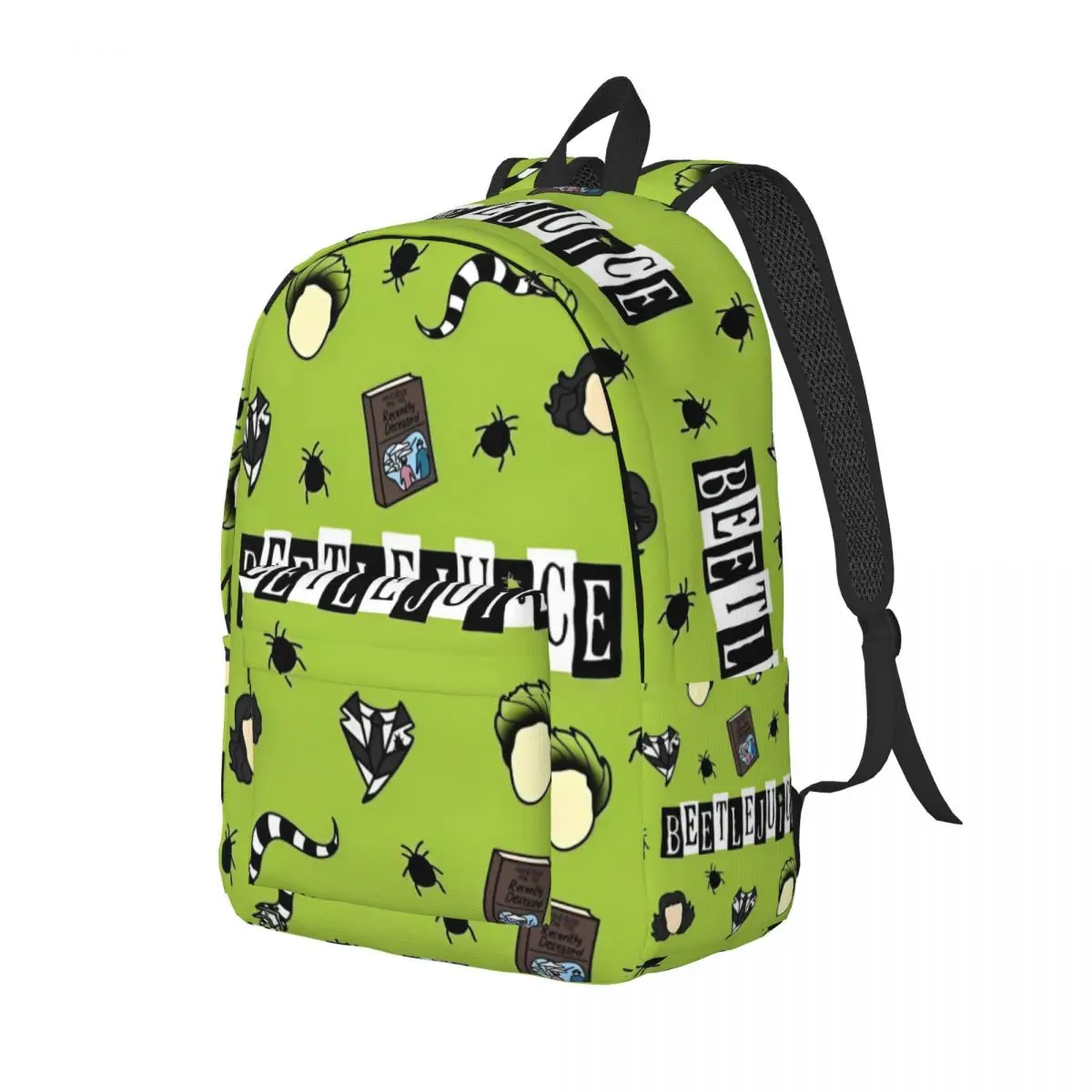 B-Beetlejuices Mochila para Homens Mulheres Casual Estudante Trabalho Daypack Halloween Horror Laptop Bolsa de Ombro Durável