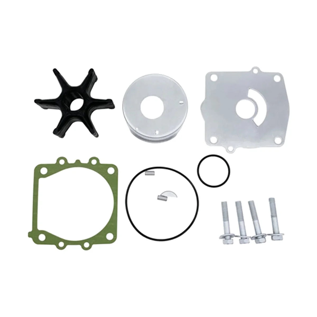 Water Pump Impeller Kit for Yamaha Outboard 150 175 200 250 HP 4 Stroke 61A-W0078-A2-00 61A-W0078-A3-00 18-3395