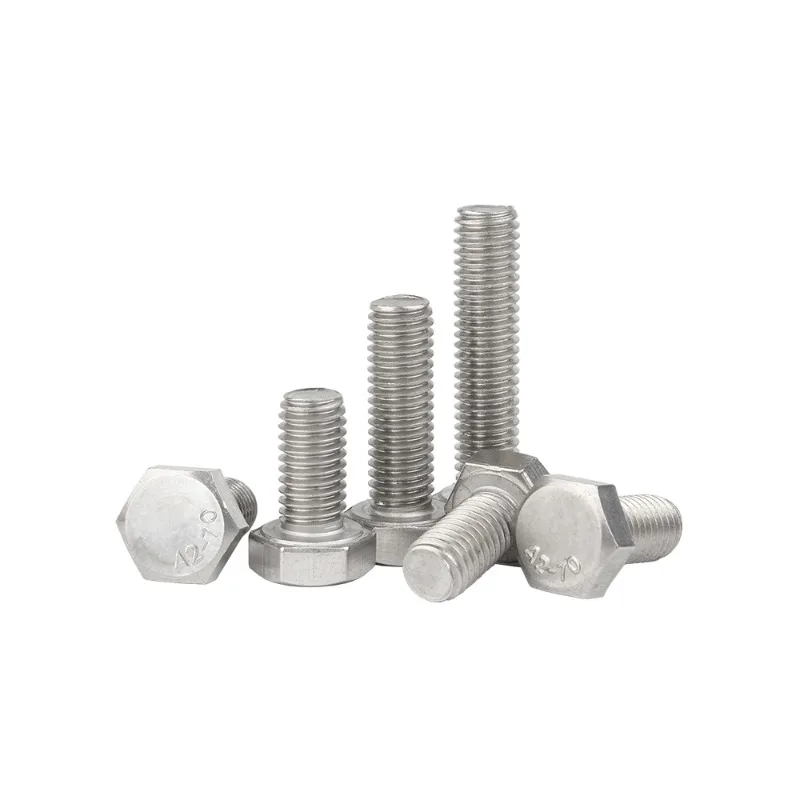 10 # -32 1/4-28 5/16-24 5/16-18 3/8-24 3/8-16 304 مسدس من الفولاذ المقاوم للصدأ رئيس الترباس موضوع كامل الخارجي عرافة مسدس رئيس مسامير