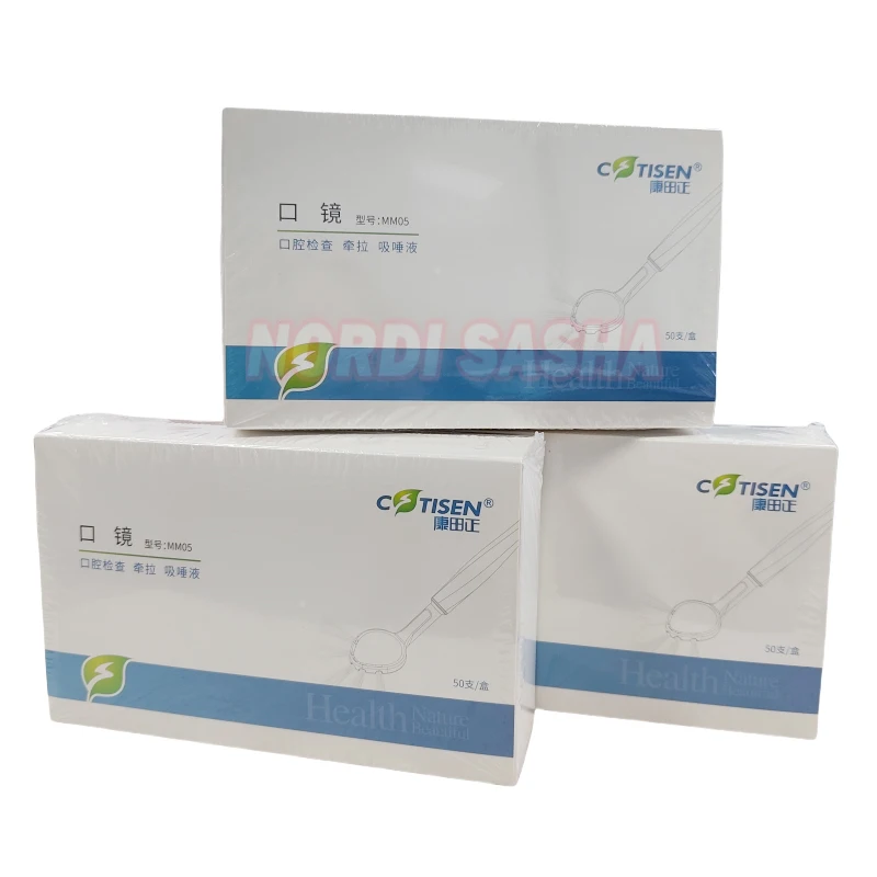 

Costisen стоматологический одноразовый набор всасывающих зеркал, пластиковое всасывающее противотуманное зеркало для рта, силиконовая трубка, 50 шт., противотуманное зеркало для рта