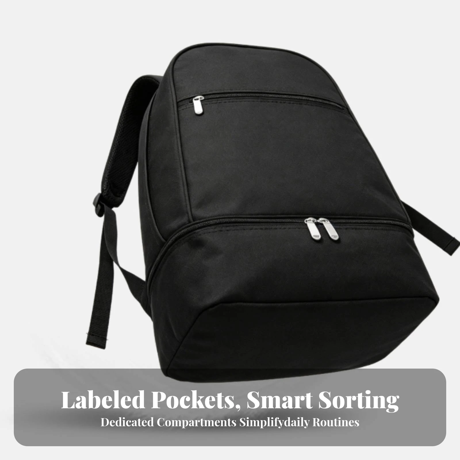スポーツバックパック-パッド入りショルダーストラップ-ジムバックパック-リュックサック-スポーツ用底面コンパートメント
