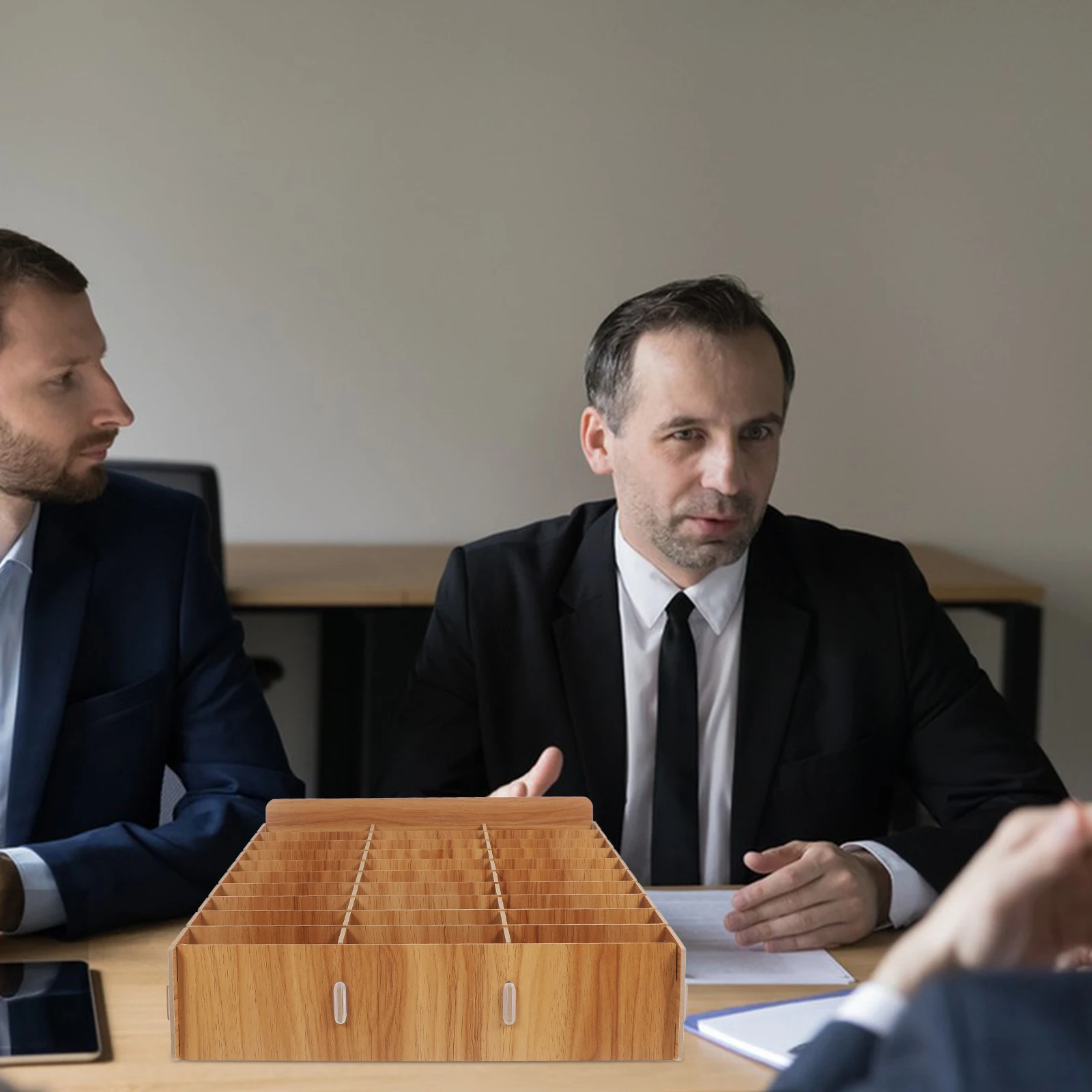 

Mobile Phone Storage Box Display Classroom Holder Cellphone Sheet Holders for Classrooms Caddy Wooden