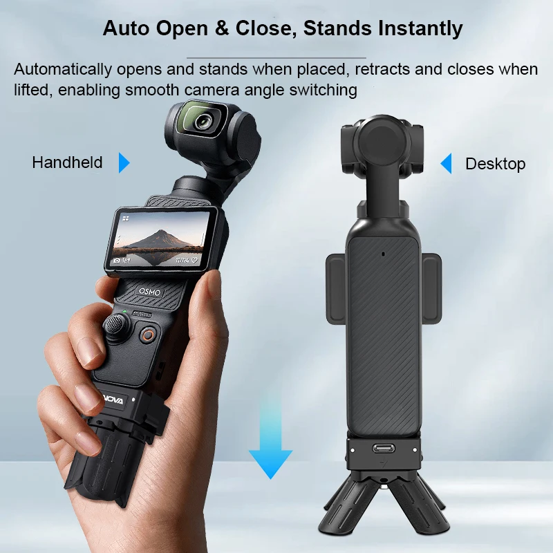

Tripod for DJI Pocket 3 Camera Stabilizer Gimbal Desktop Tripod with Type-C full-function charging port Desktop Stabilizer Stand
