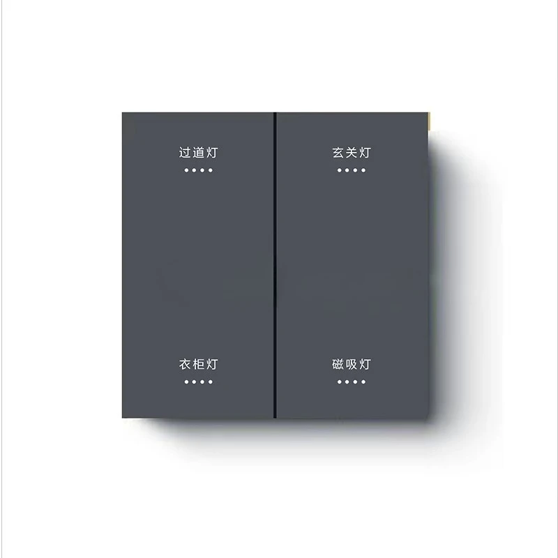 แผงสวิตช์อัจฉริยะ รวมฟังก์ชันเปิด/ปิด สวิตช์โรงแรม ระบบ WiFi วัสดุ ABS สำหรับใช้ในบ้าน