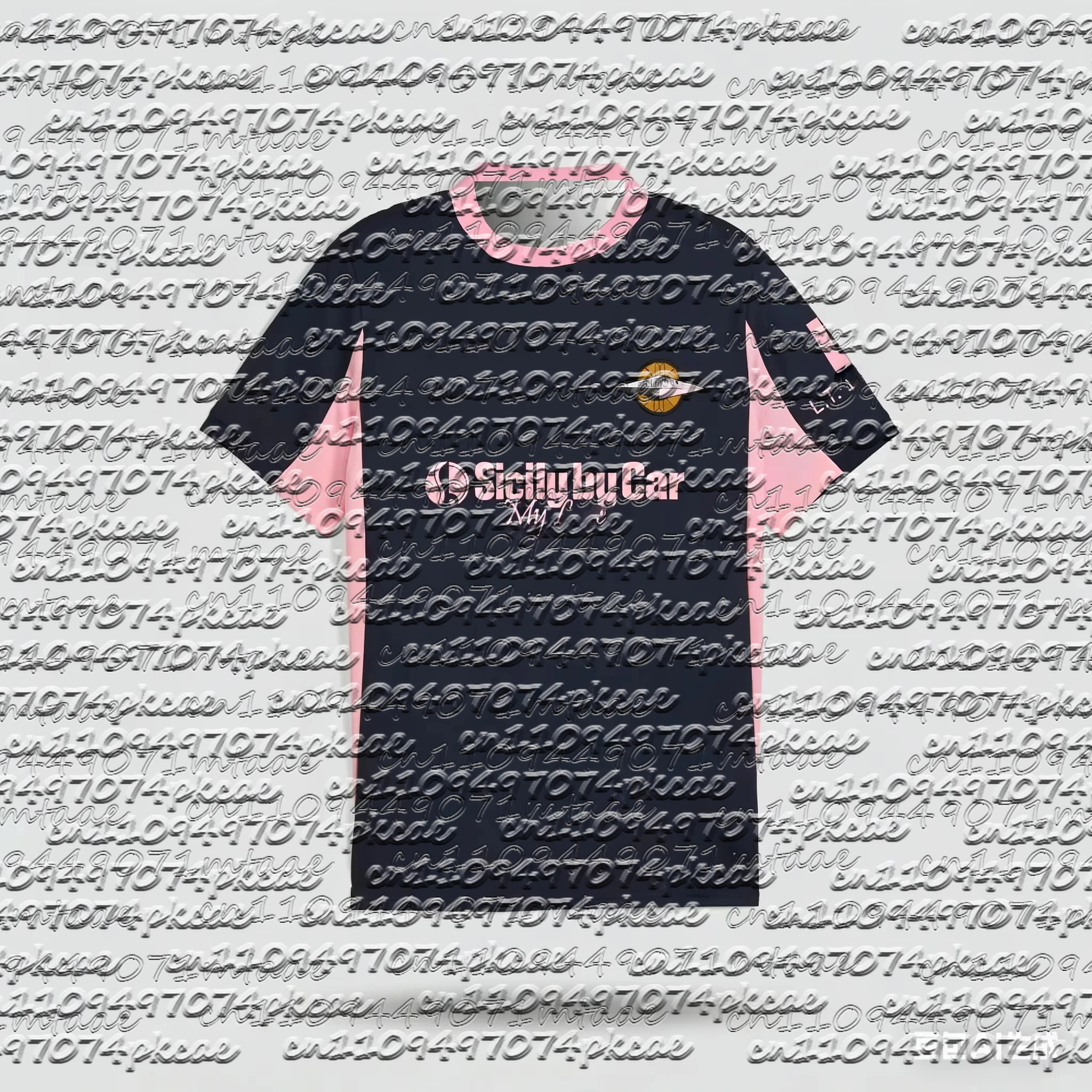 Maglia da Calcio Stile Italia Palermo 2026 Nuova Collezione, T-Shirt Sportiva con Stampa 3D, Unisex per Adulti e Bambini, Top per Famiglia Coordinato