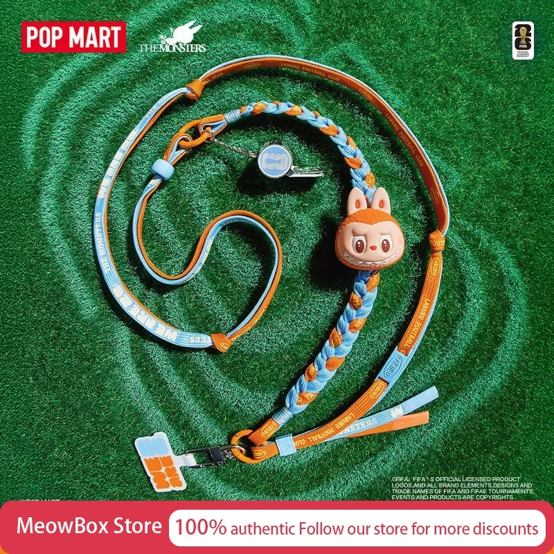 

Pop Mart The Monsters Labubu Fifa Series Long Lanyard Blind Box Peripheral Neck Strap For Soccer Fans Collectible Accessory Gift