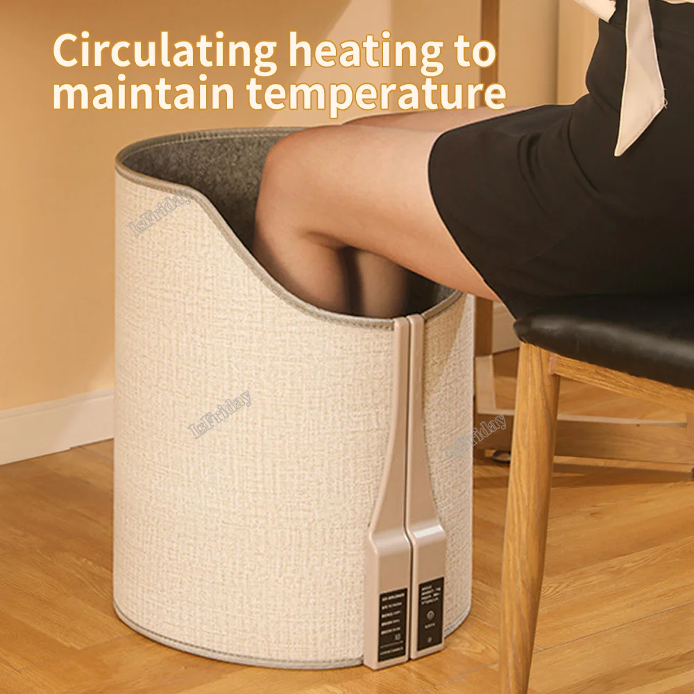 Folding Electric Heater Portable Winter Foot Warmer Leg Warmer Adjustable Thermostat For Home Office Under Desk Winter Cushion