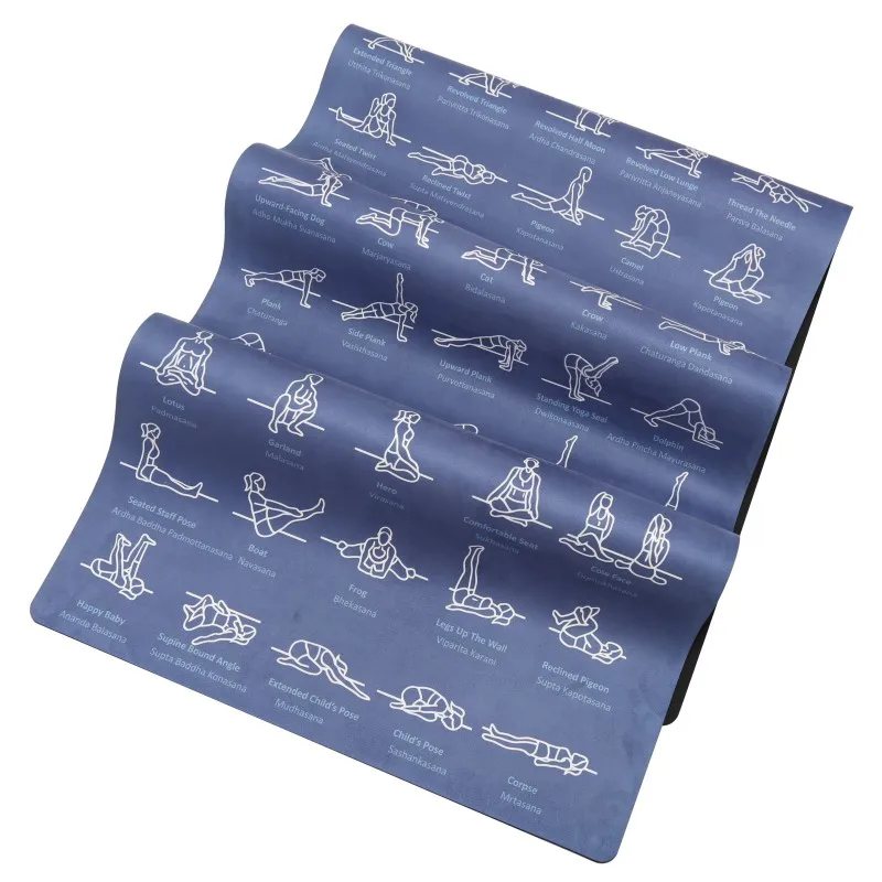 

Premium Non-Slip Suede Rubber Yoga Mat with Custom Print Matts