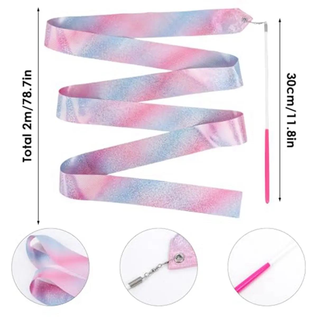 618 Mega Sale 10Pcs Dance Ribbons for Kids, Gymnastics Ribbons , Ballet Performance Props, Children'S Day Gifts for Girls