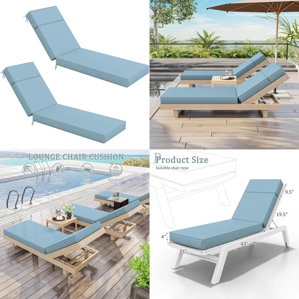 2 Pcs Chaise Lounge…