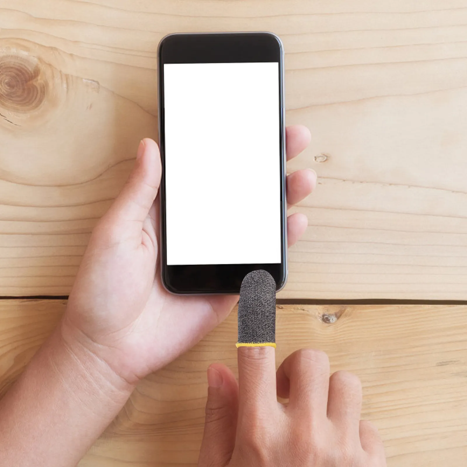 

30Pcs Silver Fiber Finger Sleeves Breathable Elastic Anti Sweat Gaming Finger Covers Comfortable Game Use Thumb Sleeves