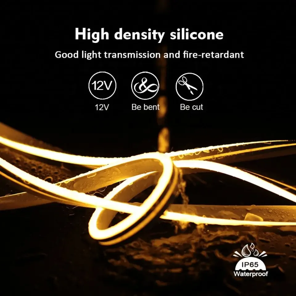 12V 6*12 Bright Silicone Strip 2835 Flexible LED Neon Light Strip Shaped Waterproof Decorative Light Car Lighting Modification