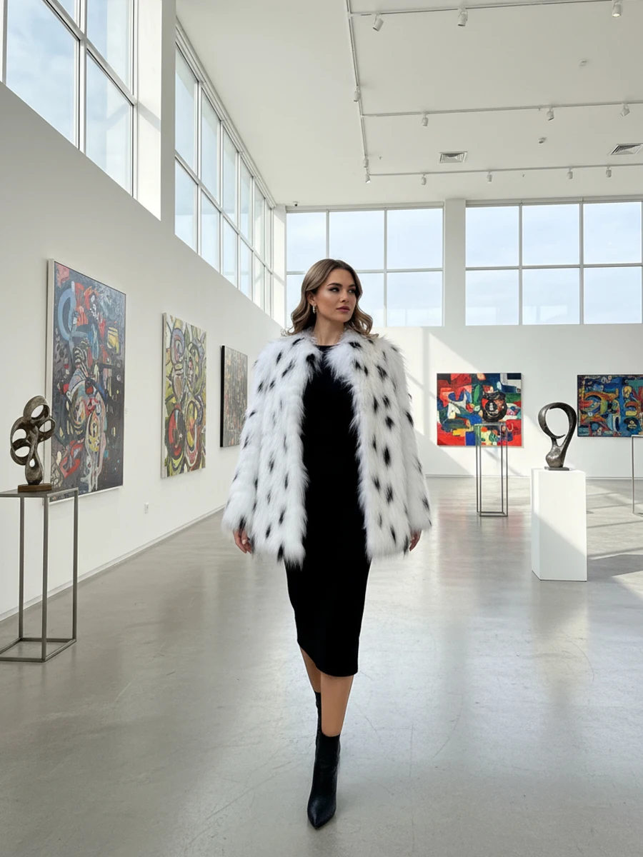 HDHOHR 2025 réel manteau de fourrure de renard femmes de luxe naturel tricoté vestes de fourrure de renard hiver chaud réel vêtements de fourrure pour femme grande taille