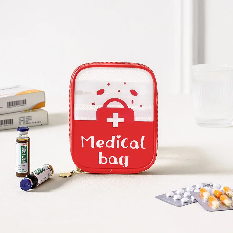 

Waterproof Travel First Aid Kit,Transparent Medicine Storage Bag,Compact Emergency Medical Pouch for Home,Hiking,Outdoor