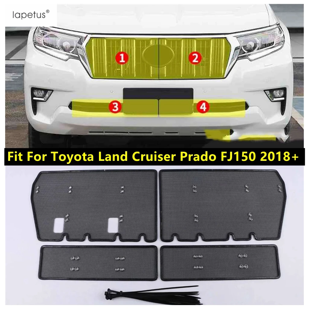 

Car Front Grille Insert Insect Screening Mesh Net Protection Trim Accessories For Toyota Land Cruiser Prado FJ150 2018 - 2020