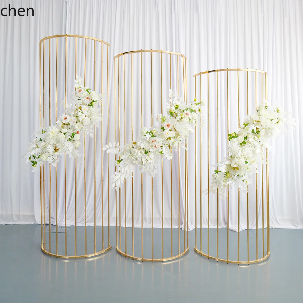 PYH Wedding Arch Electroplated Metal Background Stand Flower Wall Decoration Stand Export Small Size