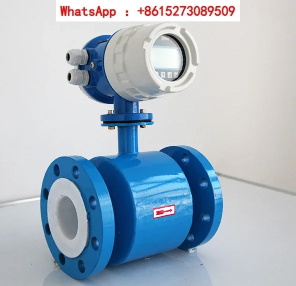 Electromagnetic flow meter, water liquid electronic digital display pipeline type high-precision sensor, sewage DN50/100/200f