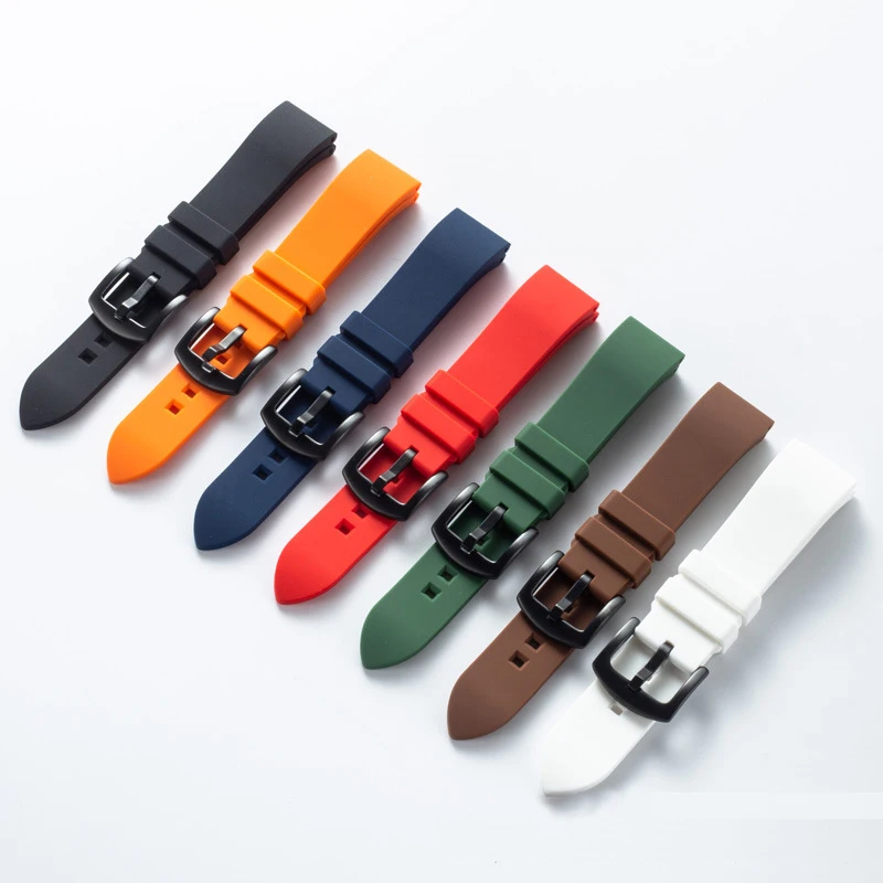 Premium Silicone Strap 18 19 20 21 22 24mm Quick Release Diving Waterproof Wrist Band Universal Rubber Watch Bracelet Accessorie