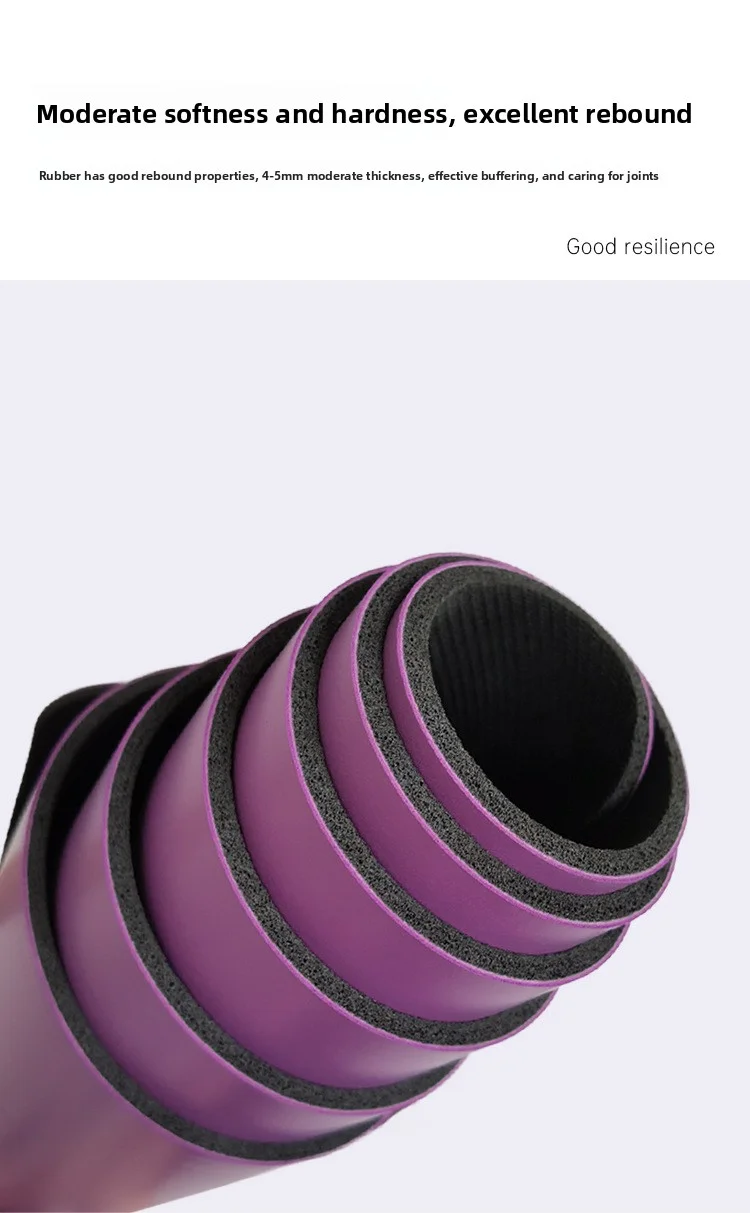 

Коврик для йоги изготовлен из искусственной кожи и резины. Это расширенный и расширенный коврик для йоги с резиновой противоскользящей функцией.