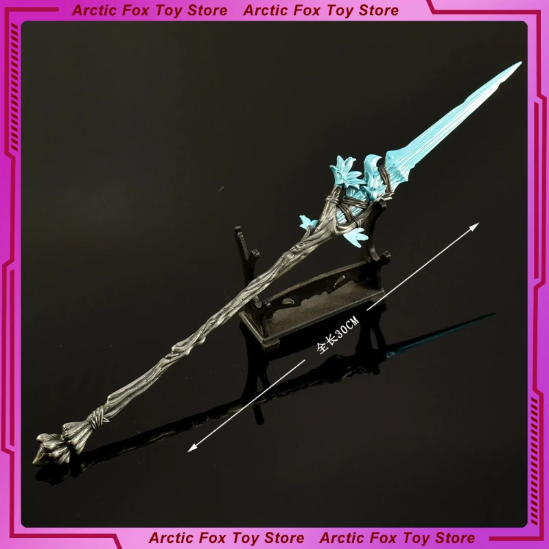 30 cm Neue Spiel Figur Traum Speer Peripherie Metall Modell Handwerkskunst Requisiten Desktop Dekoration Ornamente Geburtstag Geschenke Spielzeug