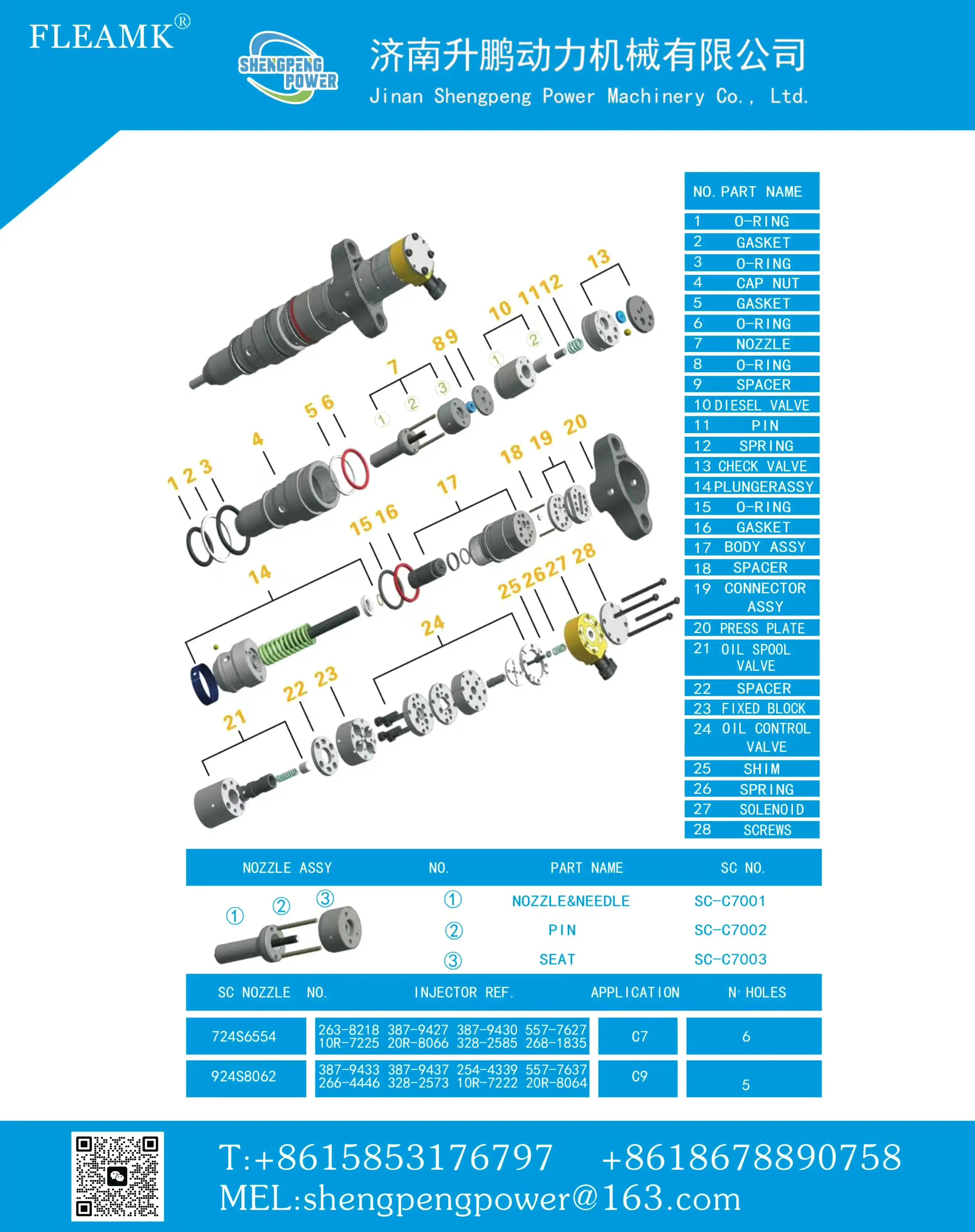 High Quality C7 C9 Oil Spool Valve Booster Slide Valve Assembly