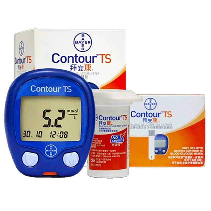 

Bayer Contour Ts Blood Glucose Meter ,50/100pcs Diabetic Test Strips (2 Boxes Of 50) For Sugar Lancent!