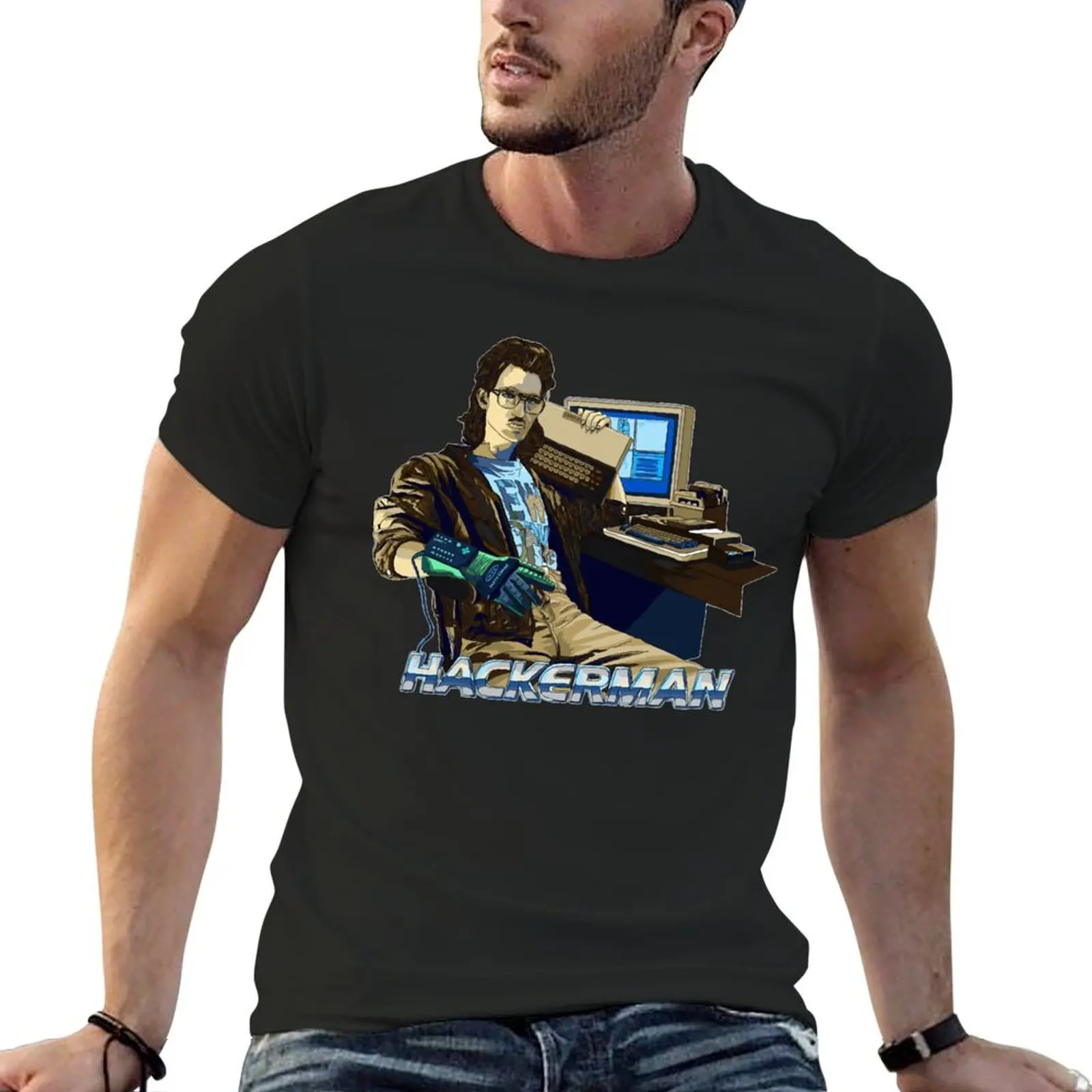 

HACKERMAN T-Shirt graphic shirts new edition graphics plain t shirts men