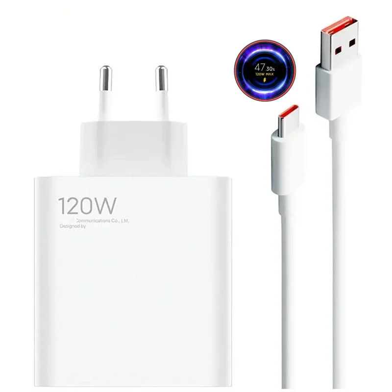 120W Original Turbo Charger for Xiaomi Redmi Note 11 Pro Black