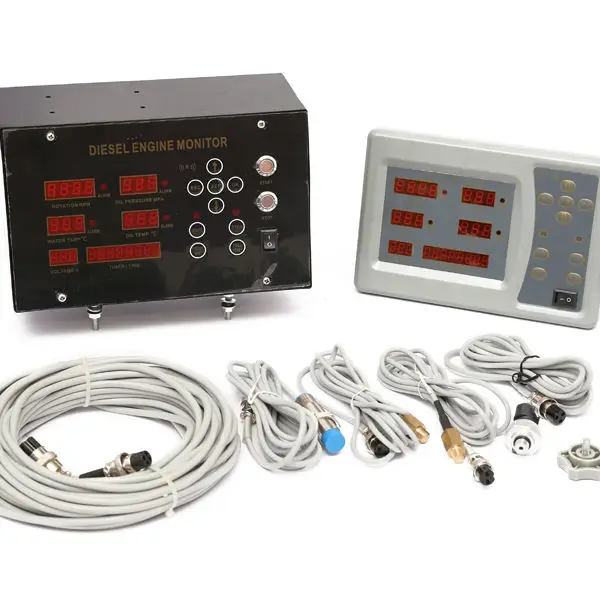 

SY-77 Монитор дизельного двигателя 7-в-1 Железный дисплей с вращающейся скоростью Вода и температура масла Напряжение-DC24V
