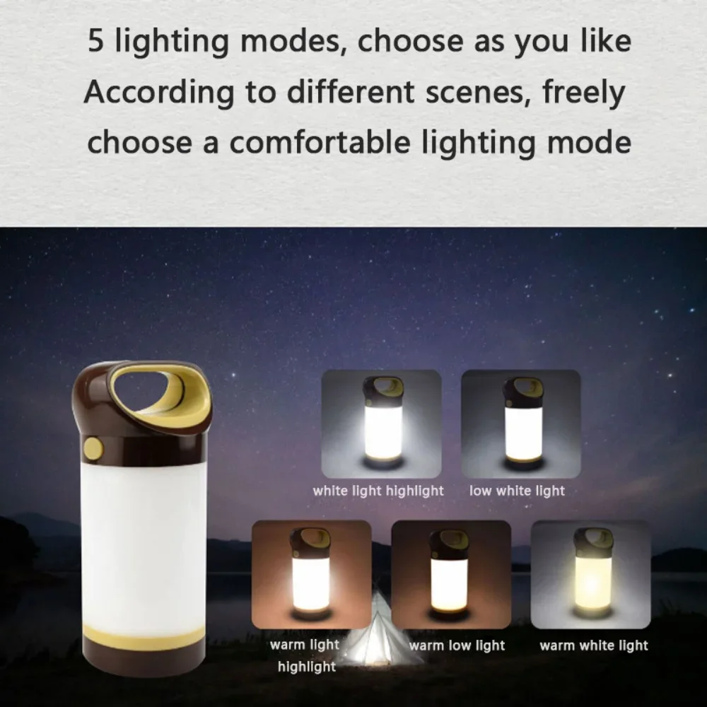 Flashlight Decorative Ambiance Lamp LED 600LM Long 4 * AA Battery Flashlight Camping Lamp Waterproof Outdoor Fishing Lamp