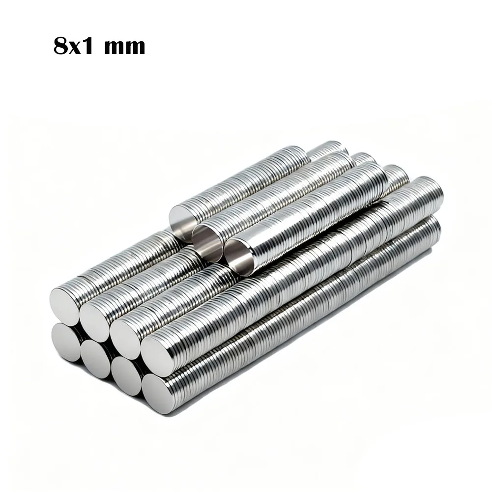 8x1mm Super Powerful Round Magnet Neodymium Magnet NdfeB N35 Strong Permanent Magnetic imanes Refrigerator Magnet