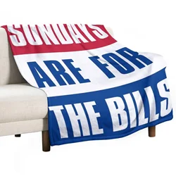 Sundays are for The Bills, Buffalo Football Throw Blanket Plaid Kid'S Blanket Heavy Blanket Camping Blanket