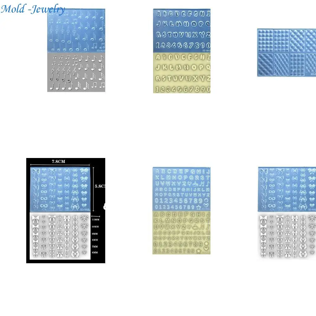 

69HB Multipurpose Art Mould In Sturdy Silicone Materials for Creative Patterns