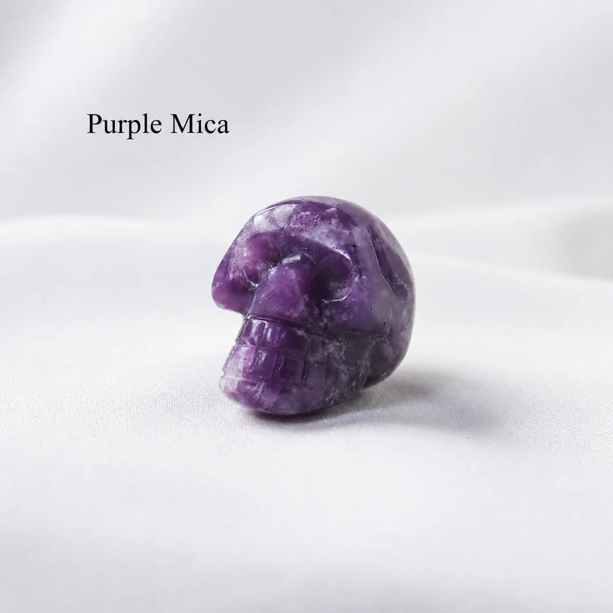 Semi-Precious Stone Skull Hand Carved Skull Decorative Ornament 1 Inch Skull Ornament Clear Detailed For Valentine'S Day Cabinet