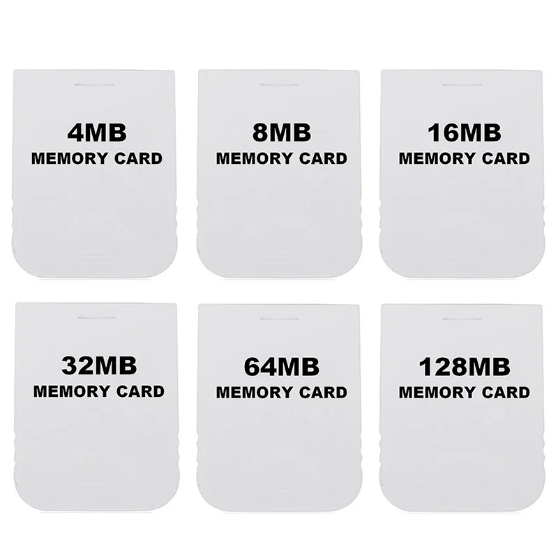 Practical Memory Card for Wii Gamecube GC NGC Game White NEW Wii Memory Card (Designed for Games)