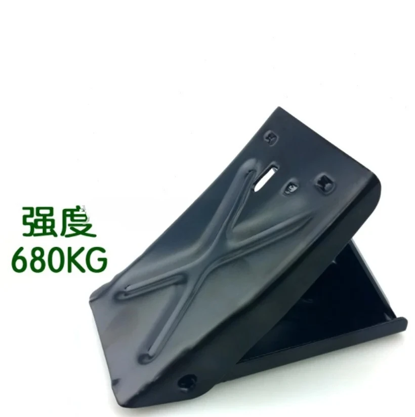 1PC Car Truck Wheel Tire Antislip Chock Stop Block Slope Anti-slip Black Thick Steel Plate Fixed Tires Reverse Pad Slope Chock
