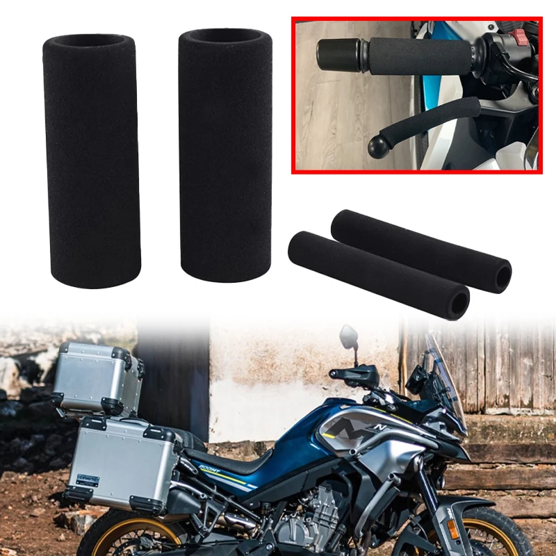 

Fit For CFMOTO 450MT 650MT 700MT 800MT 800NK Handle Grip Cover Motorbike Anti Vibration Handle Bar Foam Comfort Slip Over Grips