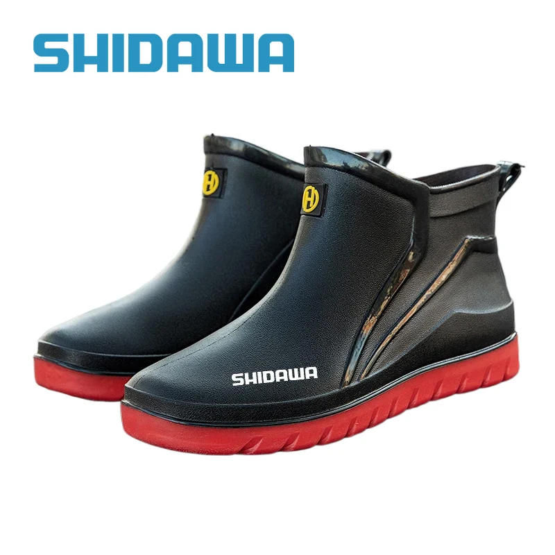 Shidawa Outdoor Non-Slip Hiking Shoes for Men's, Fishing Rain Boots, Durable Rubber Shoes, Waterproof Work Shoes, Fashion, Shaxi