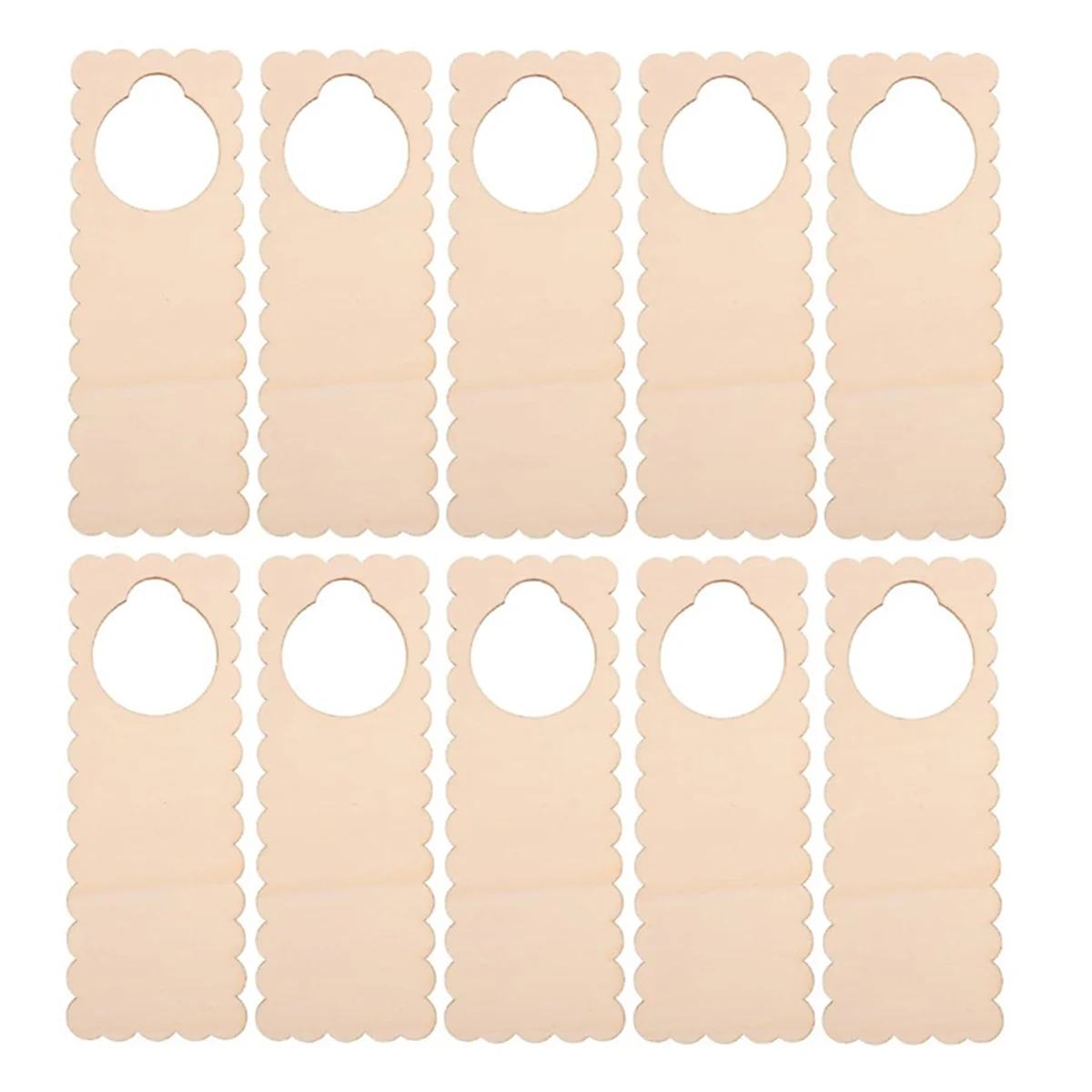 BAAG-20PC 未完成木製ドアノブハンガードアノブサイン絵画 DIY クラフトホームオフィスホテル装飾ビジネス使用